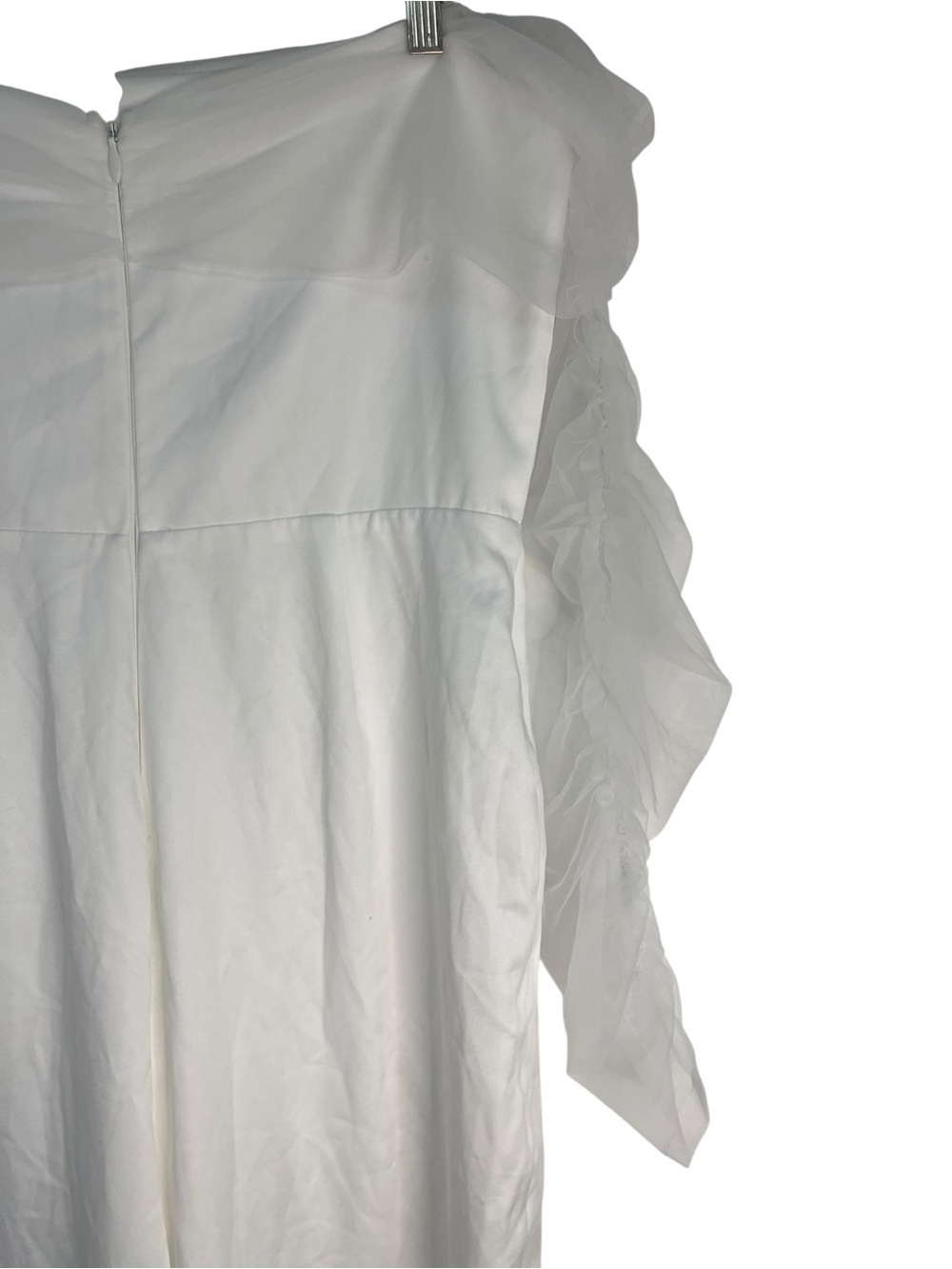 Lulus Eternal Bliss Tulle Off-the-Shoulder Jumpsuit White - Picture 8 of 16